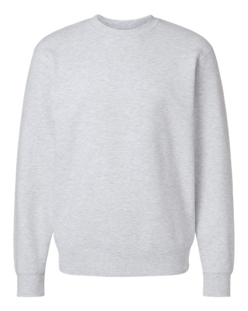 Independent Trading Co. SS3000 Midweight Crewneck Sweatshirt - Ash Heather - front