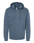 Independent Trading Co. SS4500Z Midweight Full-Zip Hooded Sweatshirt - Storm Blue - front