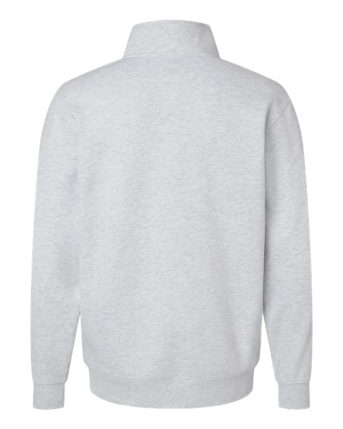 Independent Trading Co. SS4600QZ Unisex Midweight Quarter-Zip Pullover - Ash Heather - back