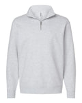 Independent Trading Co. SS4600QZ Unisex Midweight Quarter-Zip Pullover - Ash Heather - front