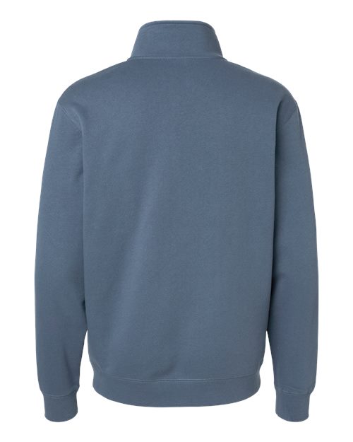 Independent Trading Co. SS4600QZ Unisex Midweight Quarter-Zip Pullover - Storm Blue - back