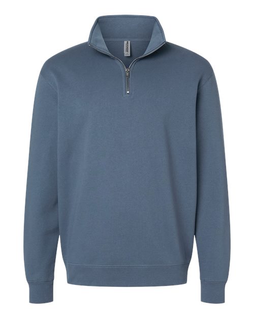 Independent Trading Co. SS4600QZ Unisex Midweight Quarter-Zip Pullover - Storm Blue - front