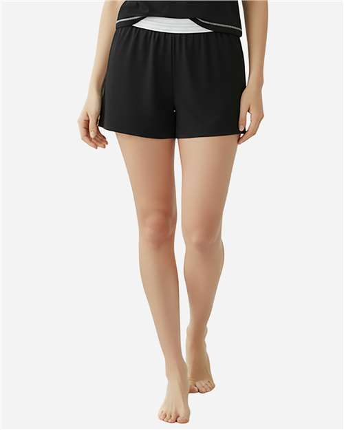 Boxercraft BW6504 Women's Essential Spirit Shorts - Black - model front