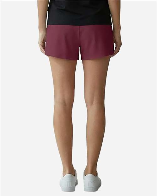 Boxercraft BW6504 Women's Essential Spirit Shorts - Maroon - model back