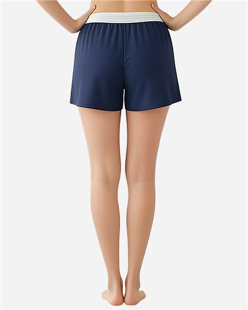 Boxercraft BW6504 Women's Essential Spirit Shorts - Navy - model back