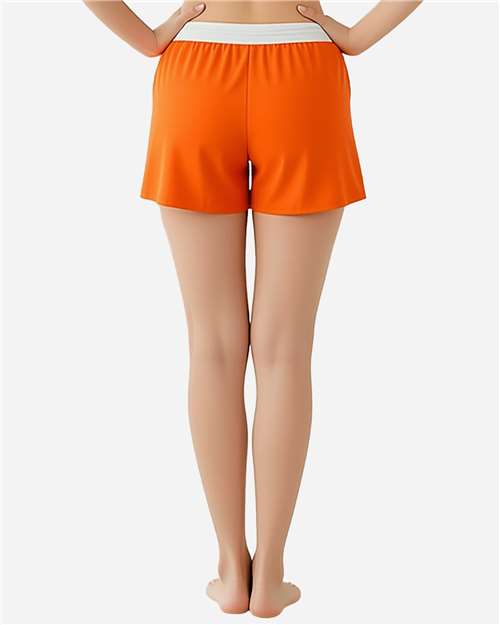 Boxercraft BW6504 Women's Essential Spirit Shorts - Orange - model back