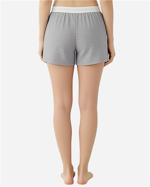 Boxercraft BW6504 Women's Essential Spirit Shorts - Oxford Heather - model back