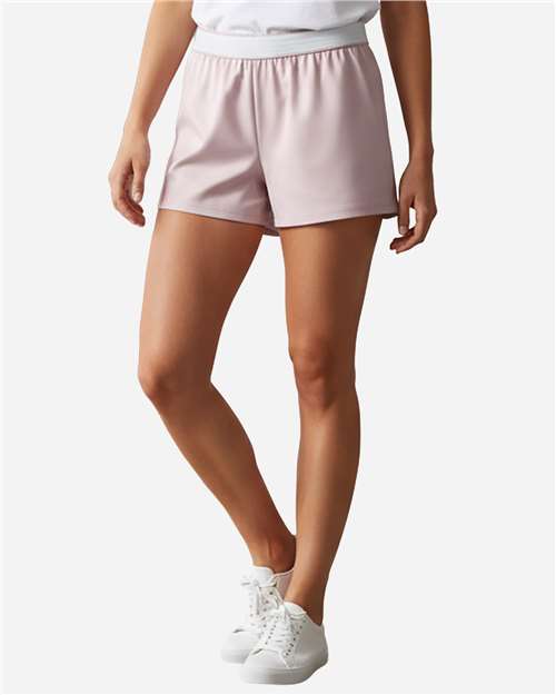 Boxercraft BW6504 Women's Essential Spirit Shorts - Pink Serenity - model front