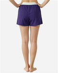 Boxercraft BW6504 Women's Essential Spirit Shorts - Purple - model back