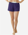 Boxercraft BW6504 Women's Essential Spirit Shorts - Purple - model front