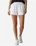 Boxercraft BW6504 Women's Essential Spirit Shorts - White - model front