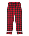 Boxercraft BW6603 Women's Cuff Flannel Pants - Red/ Black Buffalo - front