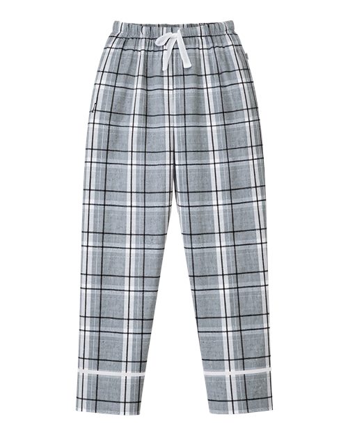 Boxercraft BW6603 Women's Cuff Flannel Pants - Oxford Carnegie Plaid - front