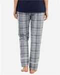 Boxercraft BW6603 Women's Cuff Flannel Pants - Oxford Carnegie Plaid - model back