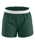 Boxercraft BY6504 Youth Essential Spirit Shorts - Dark Green - front