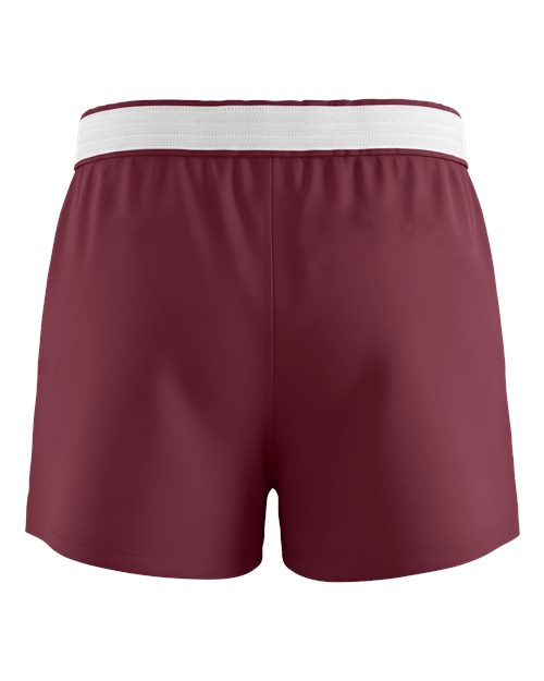 Boxercraft BY6504 Youth Essential Spirit Shorts - Maroon - back