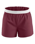 Boxercraft BY6504 Youth Essential Spirit Shorts - Maroon - front