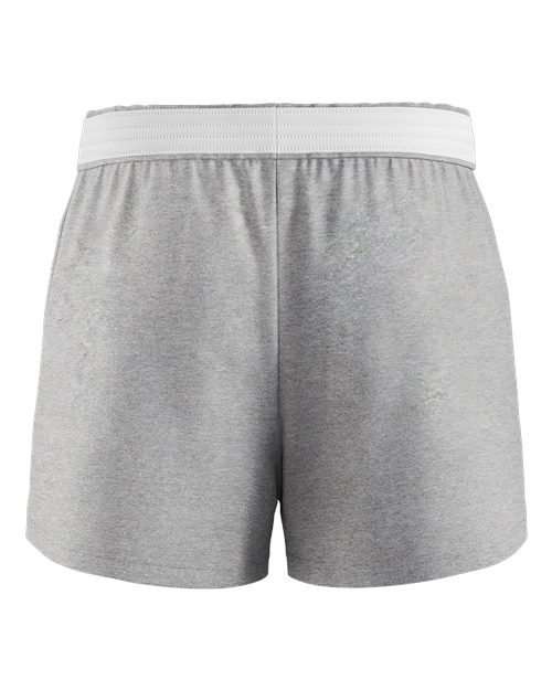 Boxercraft BY6504 Youth Essential Spirit Shorts - Oxford Heather - back