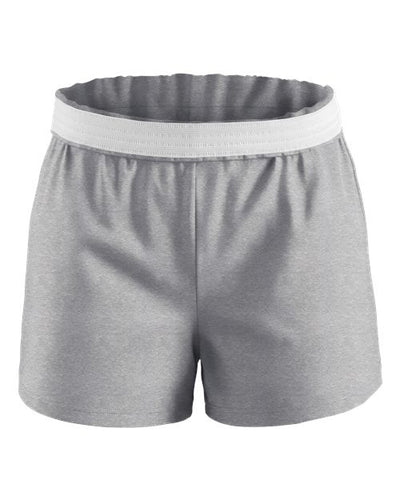 Boxercraft BY6504 Youth Essential Spirit Shorts - Oxford Heather - front
