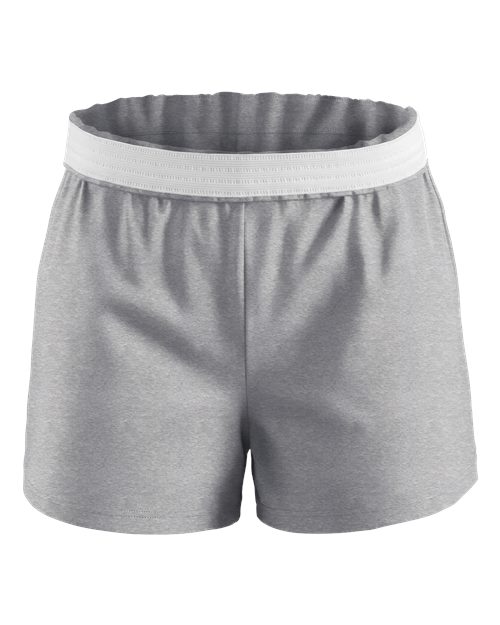 Boxercraft BY6504 Youth Essential Spirit Shorts - Oxford Heather - front