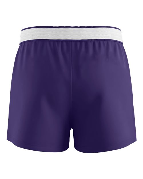 Boxercraft BY6504 Youth Essential Spirit Shorts - Purple - back