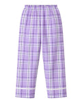 Boxercraft BY6603 Youth Wide Cuff Flannel Pants - Lavender Carnegie Plaid - back