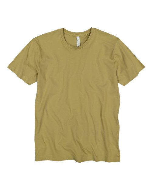 LAT 6901 Unisex Fine Jersey Tee - Olive Branch - front