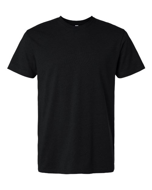 LAT 6902 Unisex Vintage Wash Tee - Washed Jet Black - front