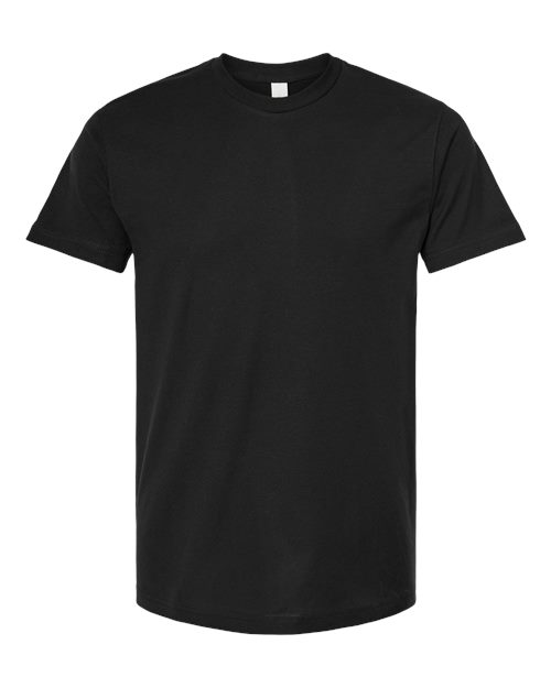 M&O 4300 Unisex ACE Cotton T-Shirt - Black - front