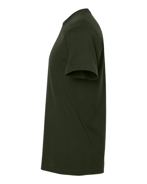 M&O 4300 Unisex ACE Cotton T-Shirt - Forest Green - side