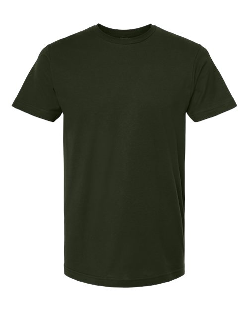 M&O 4300 Unisex ACE Cotton T-Shirt - Forest Green - front