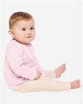 Rabbit Skins 3417 Infant Crewneck Sweatshirt - Ballerina - model side