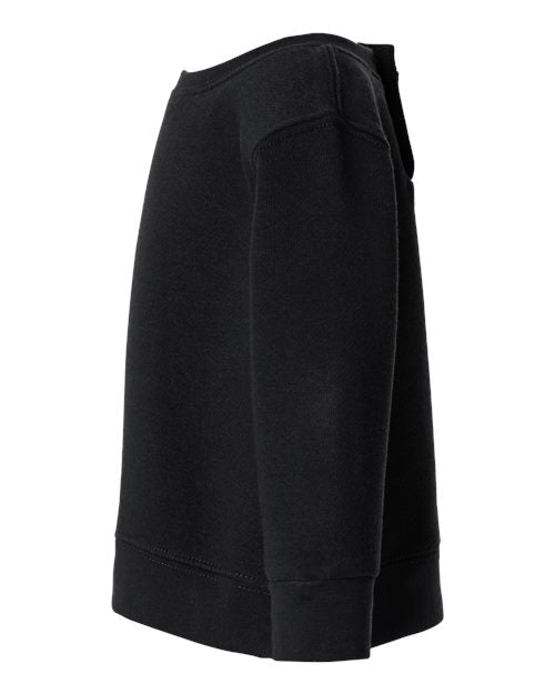 Rabbit Skins 3417 Infant Crewneck Sweatshirt - Black - side