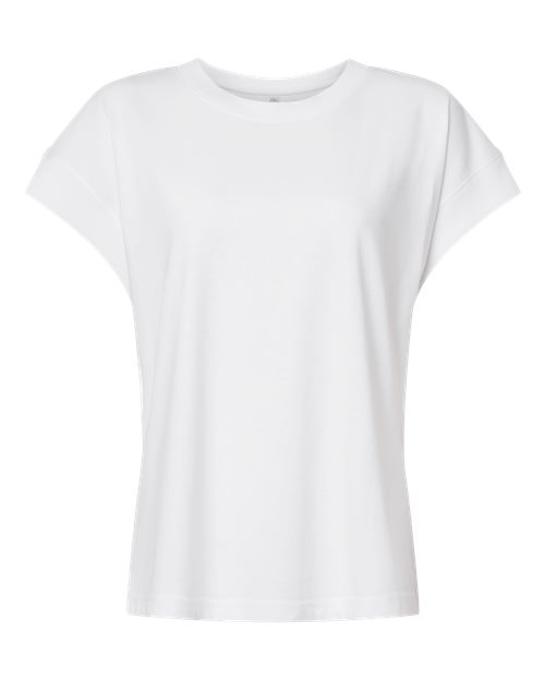LAT 3502 Women's Vintage Wash Tee - Washed White - front