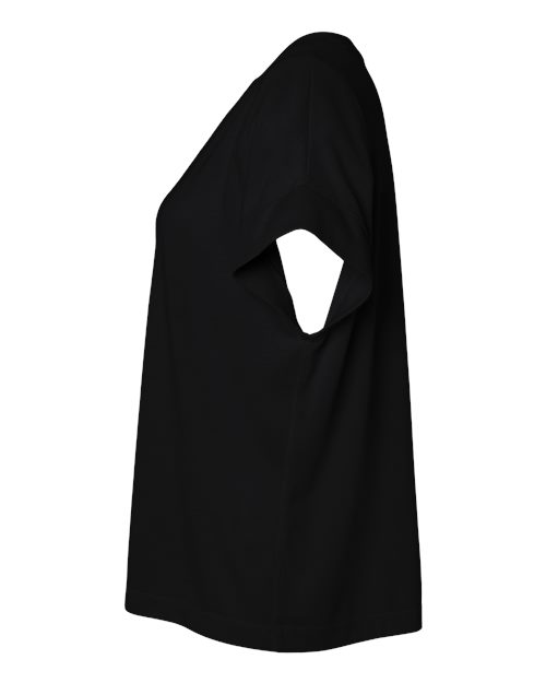 LAT 3502 Women's Vintage Wash Tee - Washed Jet Black - side