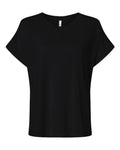 LAT 3502 Women's Vintage Wash Tee - Washed Jet Black - front