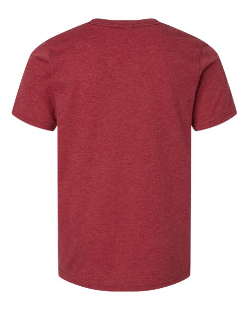 Next Level 3312 Youth CVC T-Shirt - Cardinal - back