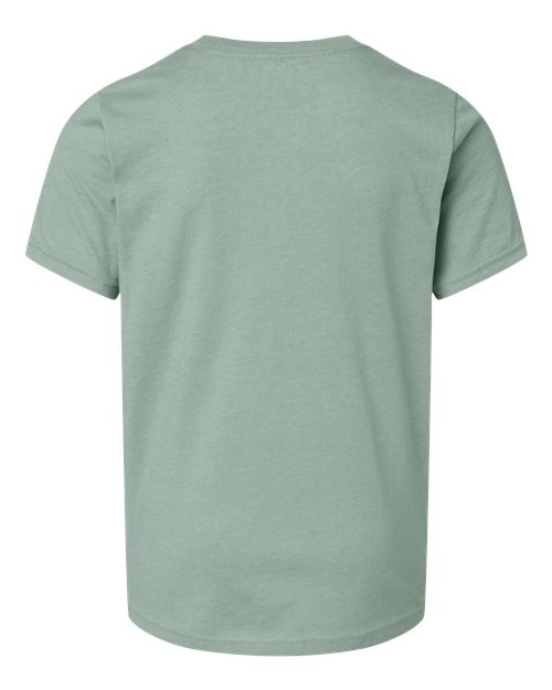 Next Level 3312 Youth CVC T-Shirt - Heather Seafoam - back