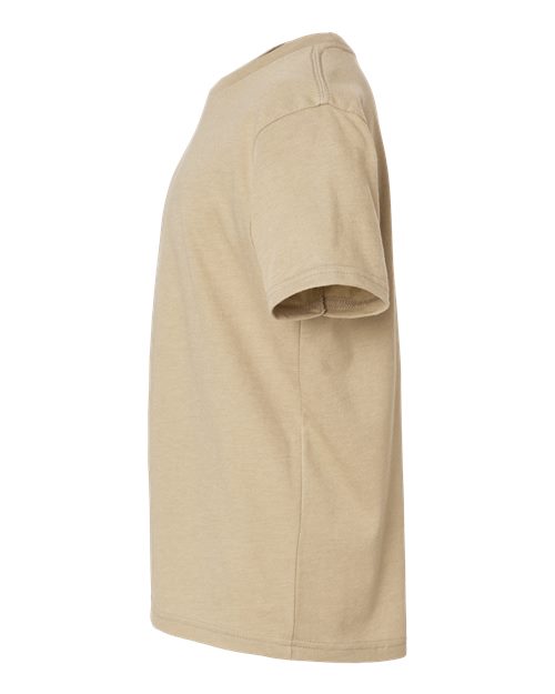 Next Level 3312 Youth CVC T-Shirt - Heather Tan - side