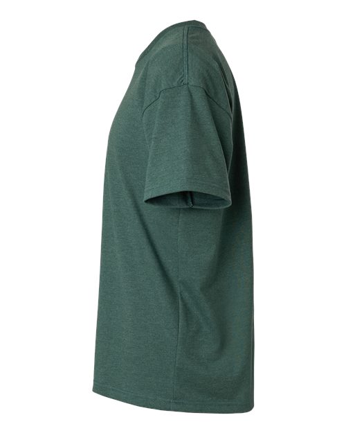 Next Level 7200 Heavyweight T-Shirt - Heather Forest Green - side