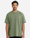Next Level 7200 Heavyweight T-Shirt - Heather Light Olive - front