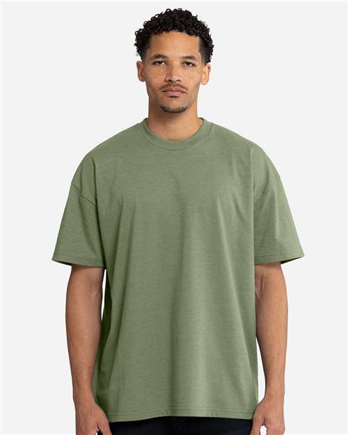 Next Level 7200 Heavyweight T-Shirt - Heather Light Olive - front
