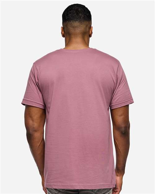 LAT 6901 Unisex Fine Jersey Tee - Orchid - model back