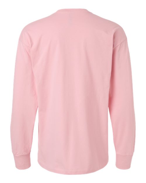 Next Level 7211 Unisex Heavyweight Long Sleeve T-Shirt - Light Pink - back