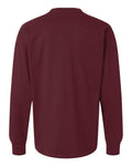 Next Level 7211 Unisex Heavyweight Long Sleeve T-Shirt - Maroon - back
