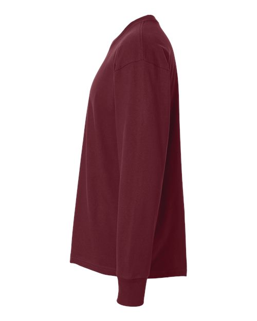 Next Level 7211 Unisex Heavyweight Long Sleeve T-Shirt - Maroon - side