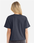 Next Level 7610 Women's Heavyweight Boxy T-Shirt - Harbor Blue - model back