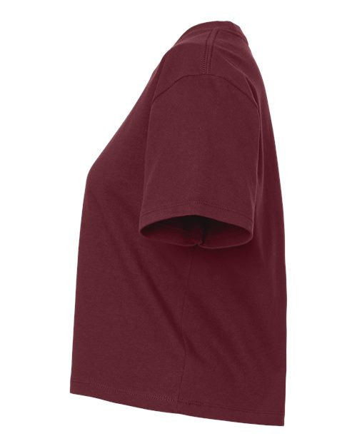 Next Level 7610 Women's Heavyweight Boxy T-Shirt - Maroon - side