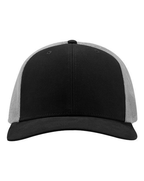 DRI DUCK 3340 Heritage Pro Trucker Cap - Black/ Fog - front