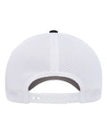 Flexfit 110M 110 Mesh-Back Cap - Black/ White/ White - back